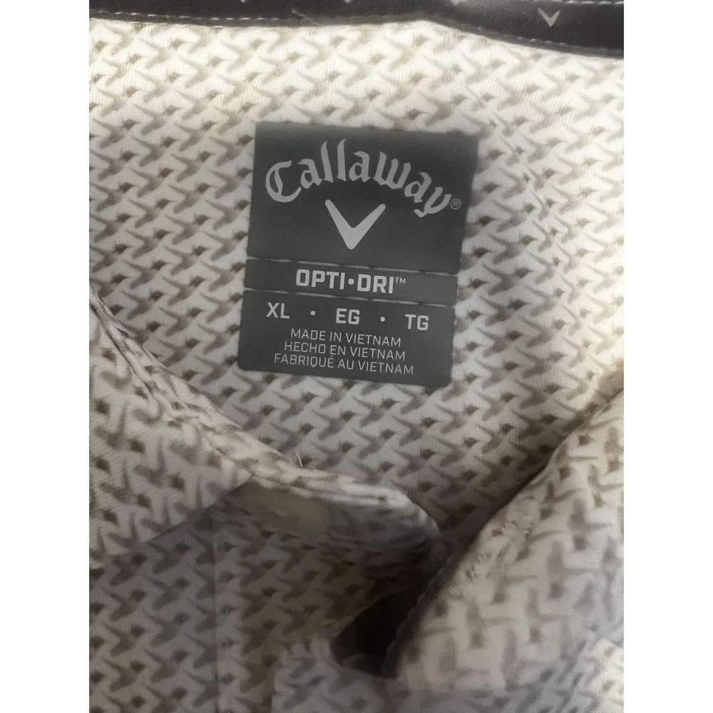 Callaway‎ Men's Opti-Dri Golf Polo Shirt XL Stretch UPF Moisture-Wick NEW $80